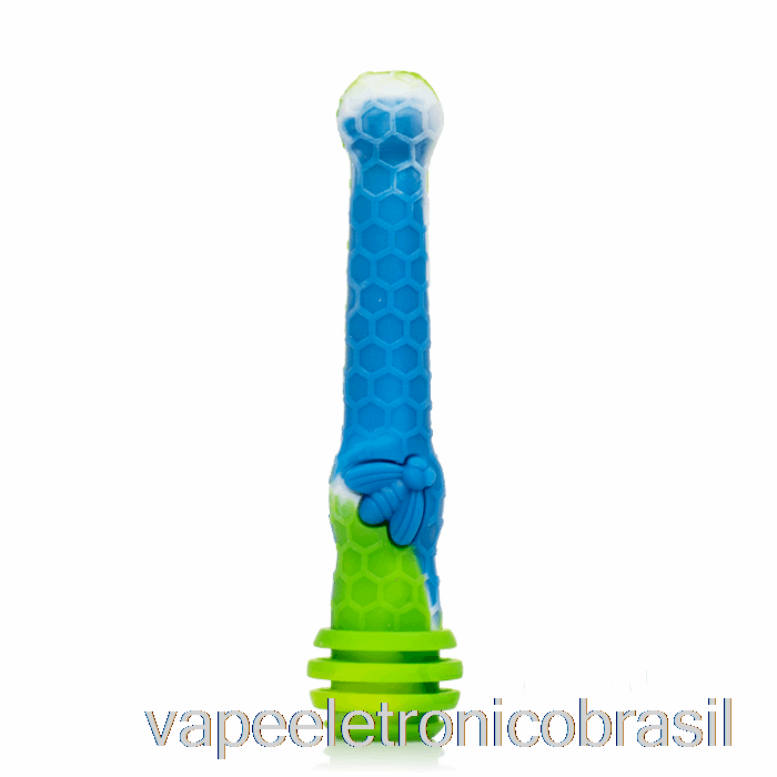 Vape Recarregável Stratus Honey Dipper Silicone Dab Palha Mar (azul / Verde / Branco)